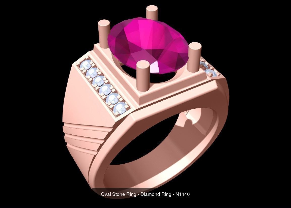 100 Mens Rings - Collection 3d Model - ME04 _102
