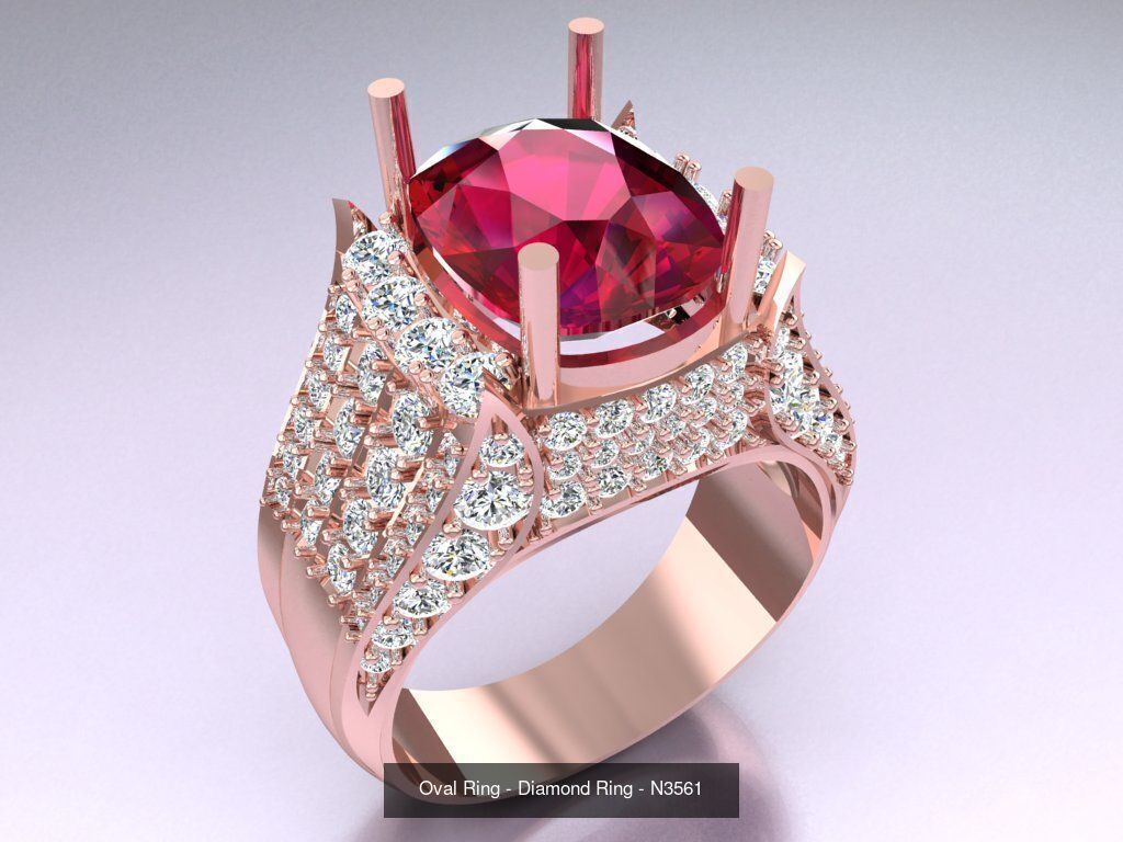 100 Mens Rings - Collection 3d Model - ME04 _34