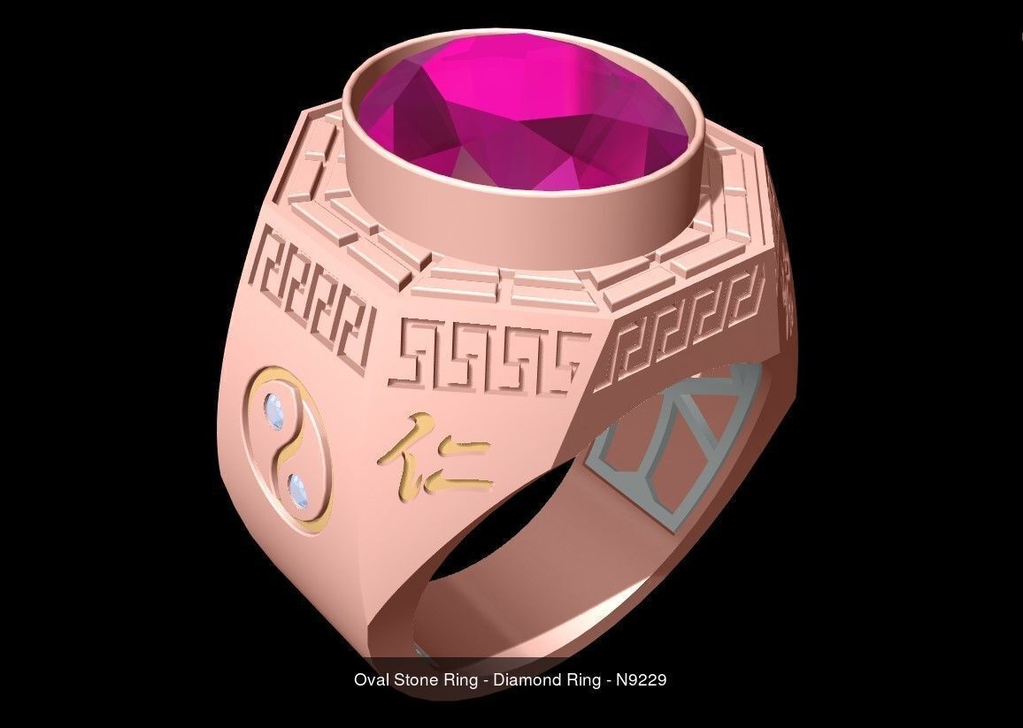100 Mens Rings - Collection 3d Model - ME04 _90