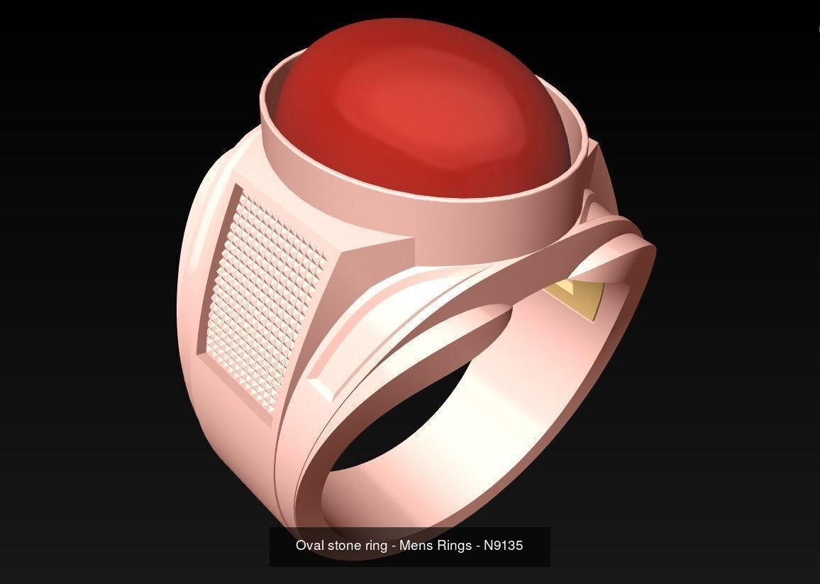 100 Mens Rings - Collection 3d Model - ME04 _98