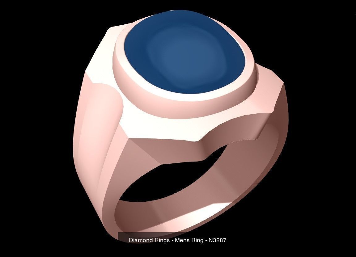 100 Mens Rings - Collection 3d Model - ME04 _16