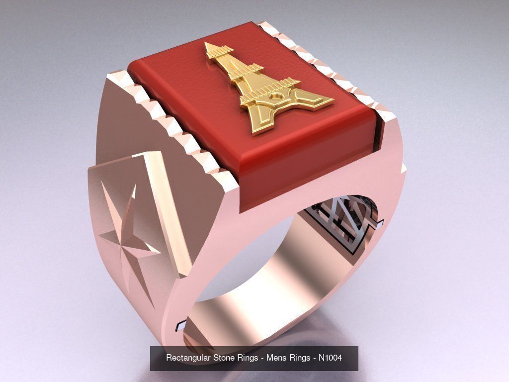 100 Mens Rings - Collection 3d Model - ME04 _66