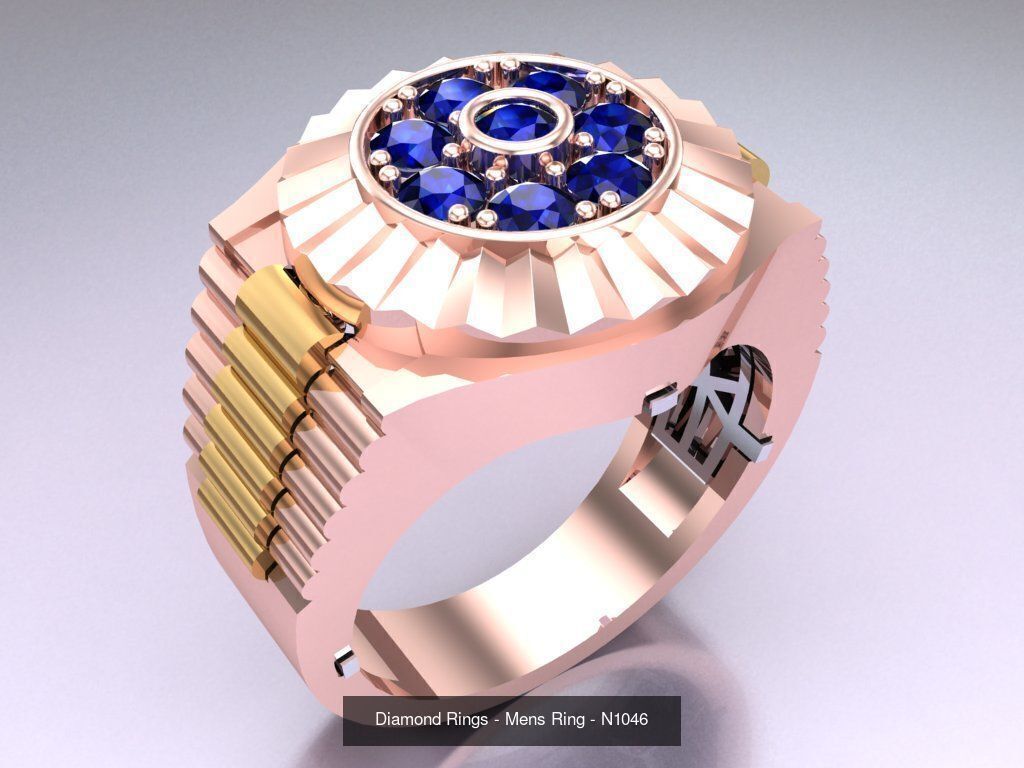 100 Mens Rings - Collection 3d Model - ME04 _67