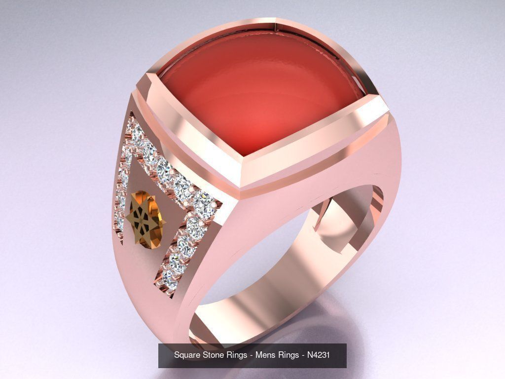 100 Mens Rings - Collection 3d Model - ME04 _48