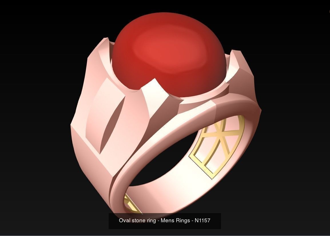 100 Mens Rings - Collection 3d Model - ME04 _106