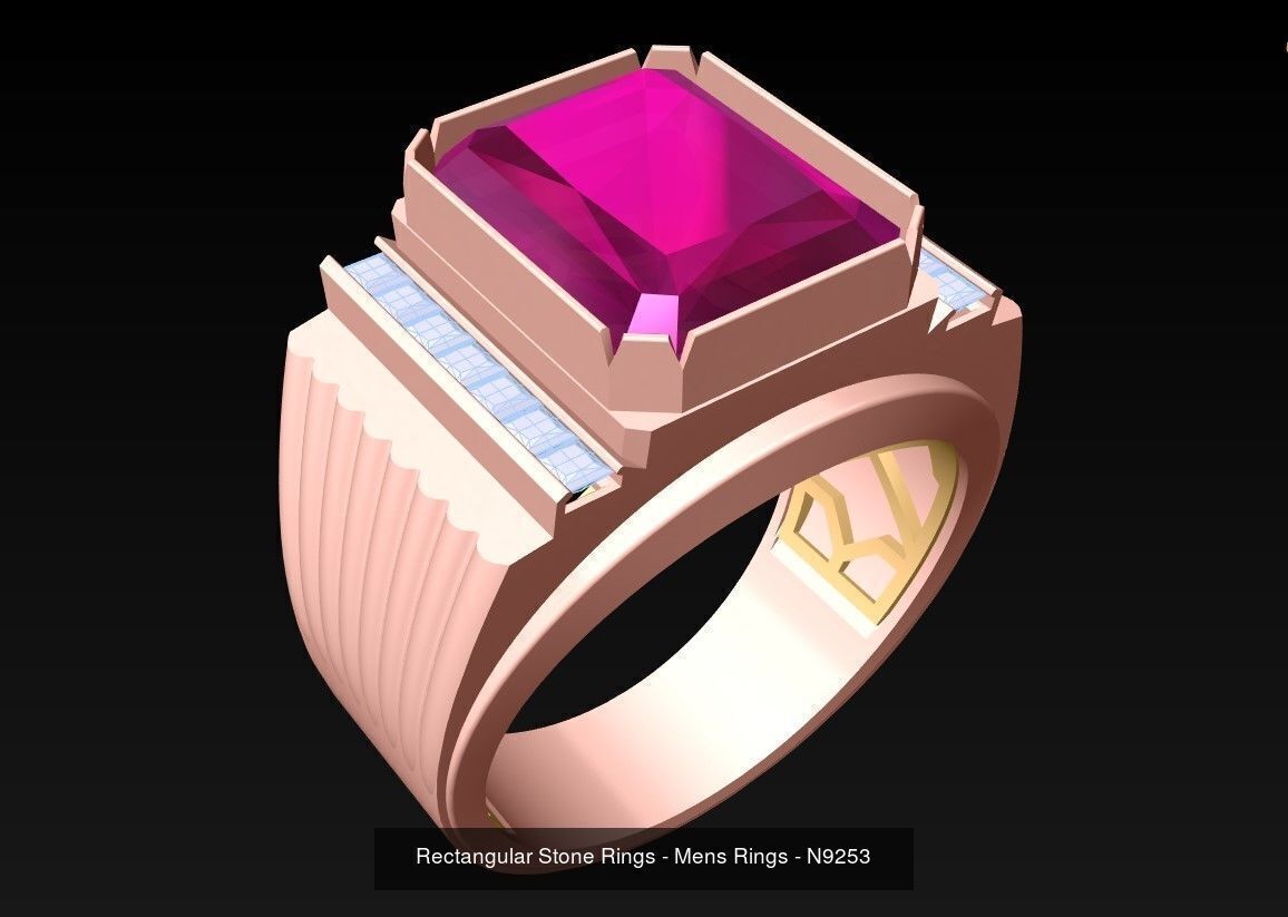 100 Mens Rings - Collection 3d Model - ME04 _91