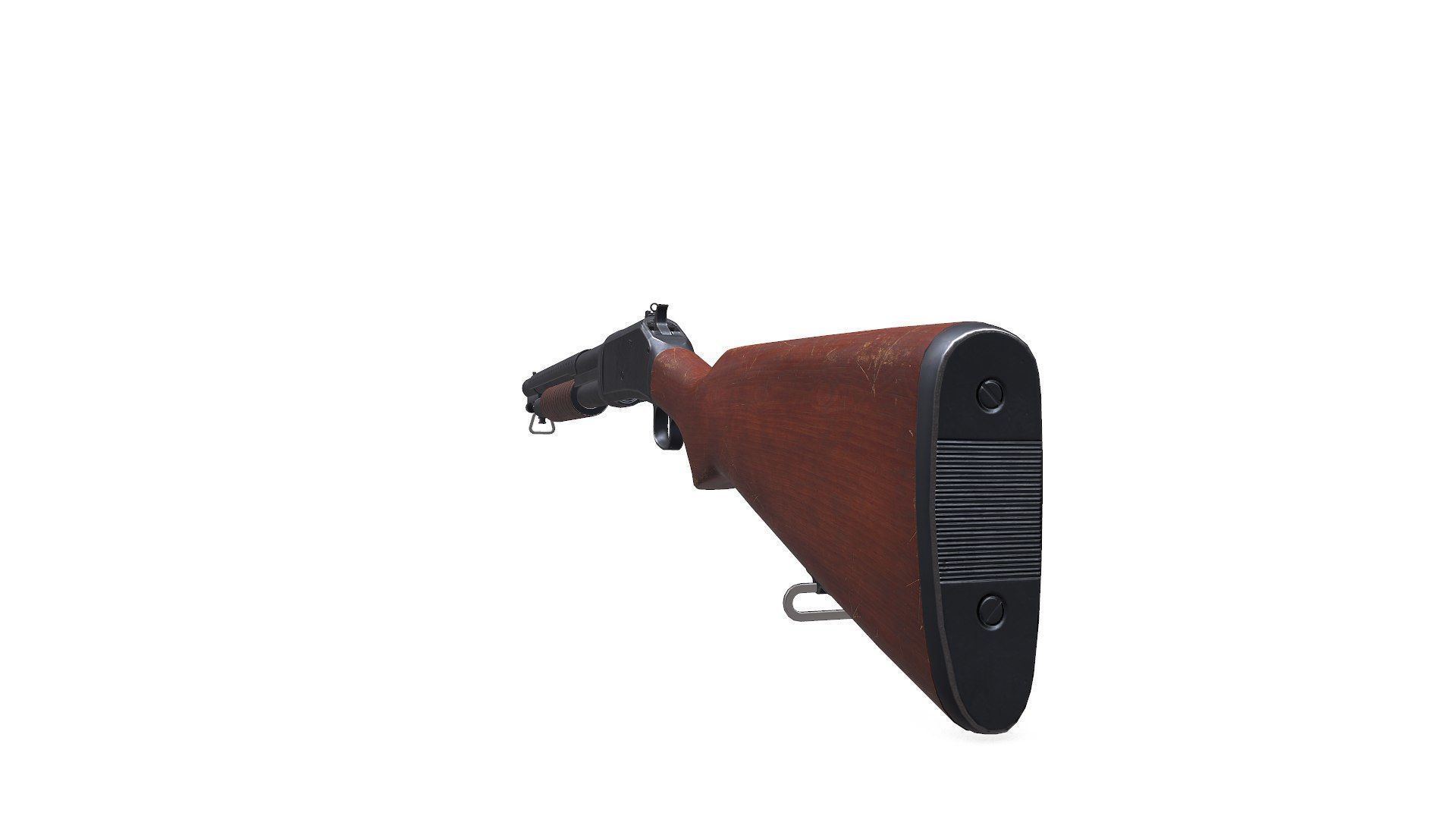 Winchester Model 1897 Low-poly PBR Low-poly 3D model_10