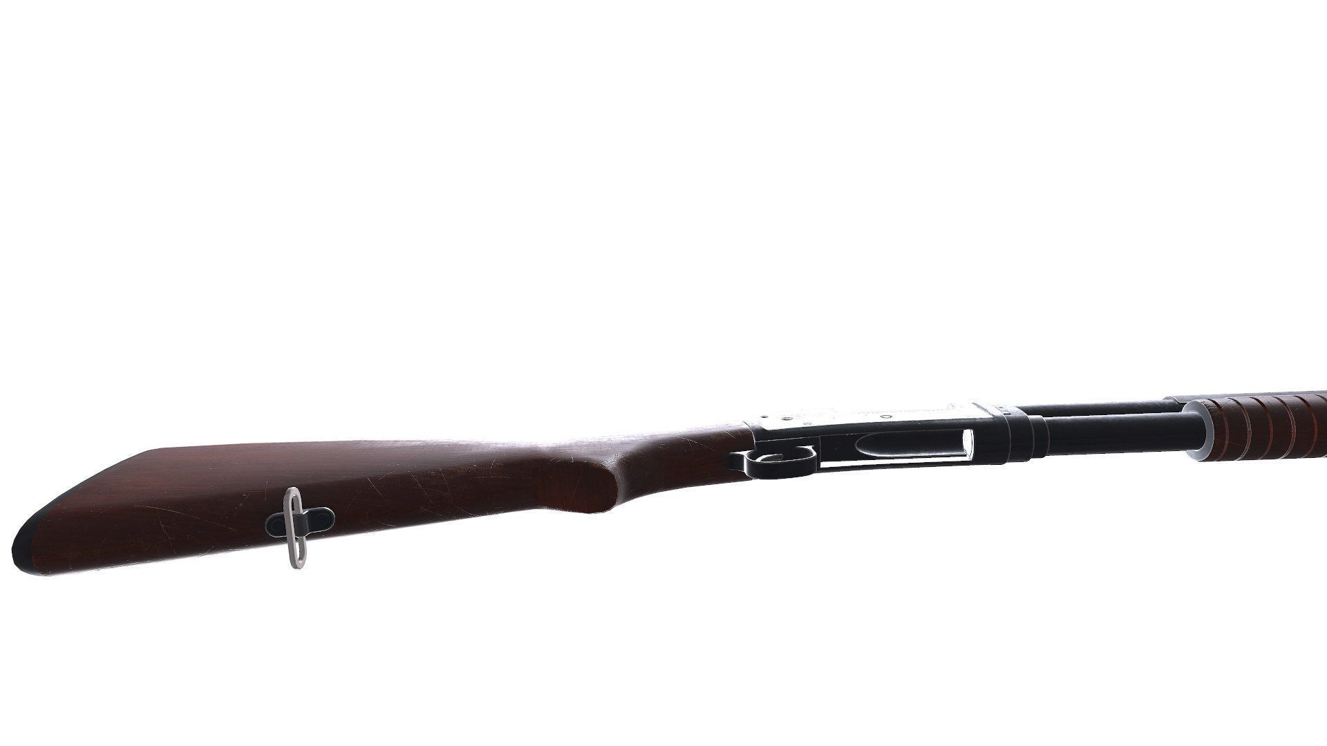 Winchester Model 1897 Low-poly PBR Low-poly 3D model_12