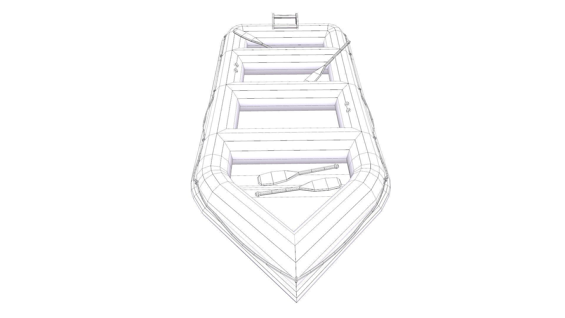 Rubber Boat Low-poly PBR Low-poly 3D model_22