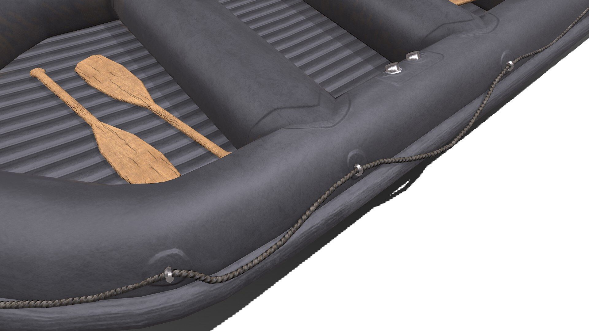 Rubber Boat Low-poly PBR Low-poly 3D model_17