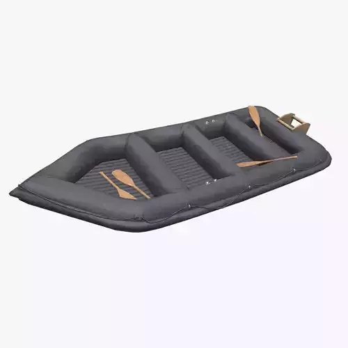 Rubber Boat Low-poly PBR Low-poly 3D model