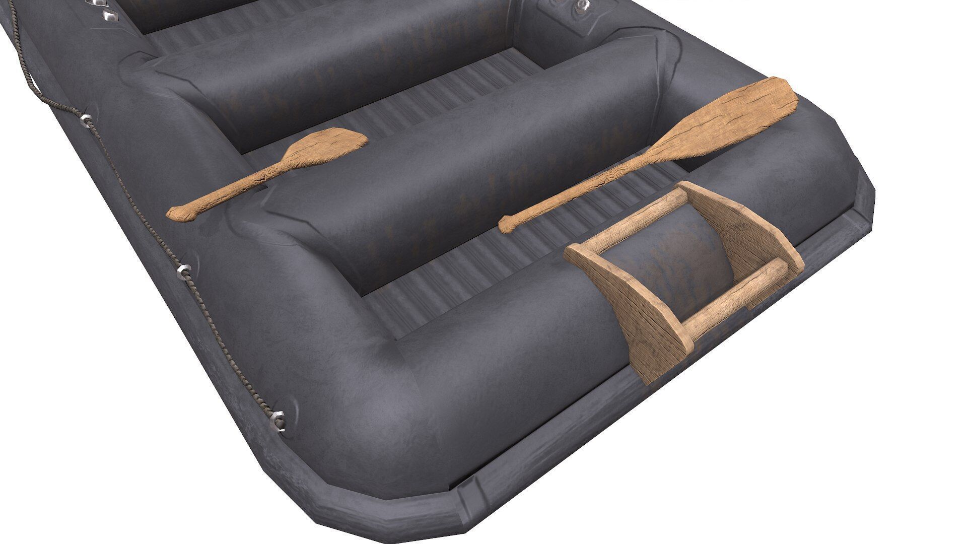 Rubber Boat Low-poly PBR Low-poly 3D model_18