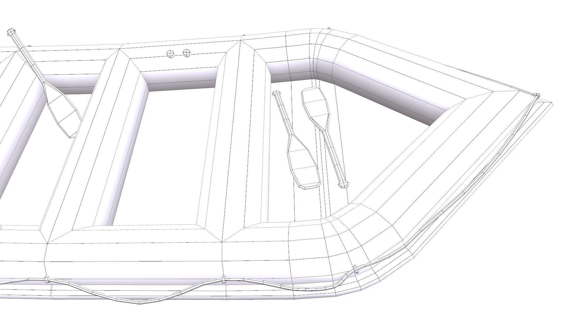 Rubber Boat Low-poly PBR Low-poly 3D model_24
