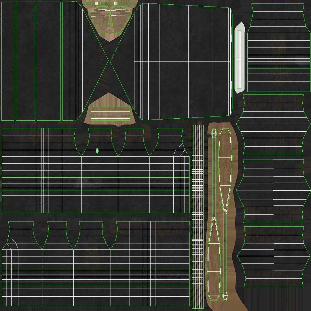 Rubber Boat Low-poly PBR Low-poly 3D model_25