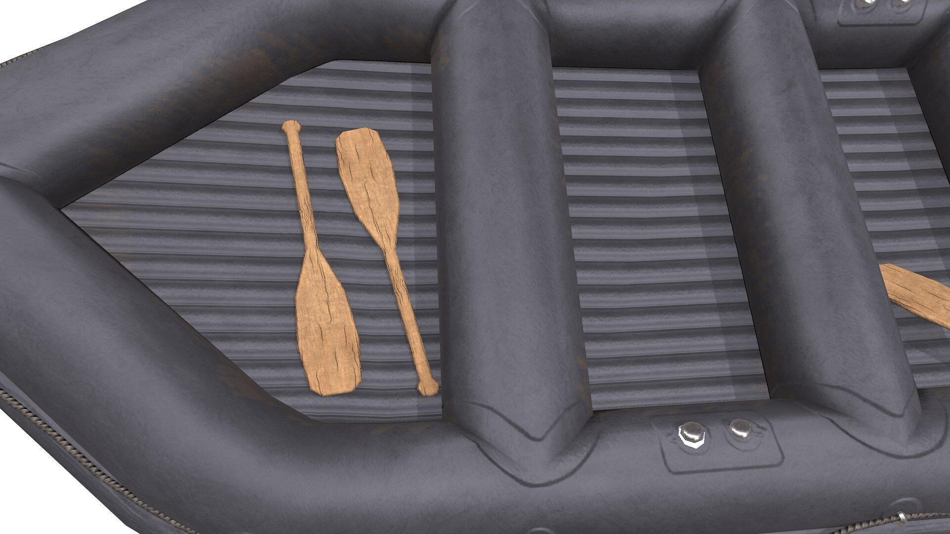 Rubber Boat Low-poly PBR Low-poly 3D model_15