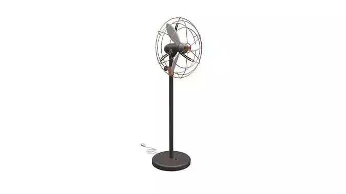 Pedestal Fan Low-Poly PBR Low-poly 3D model Pedestal Fan Low-Poly PBR Low-poly 3D model