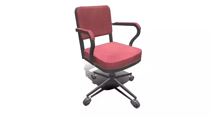 Old Office Chair Low-poly PBR Low-poly 3D model