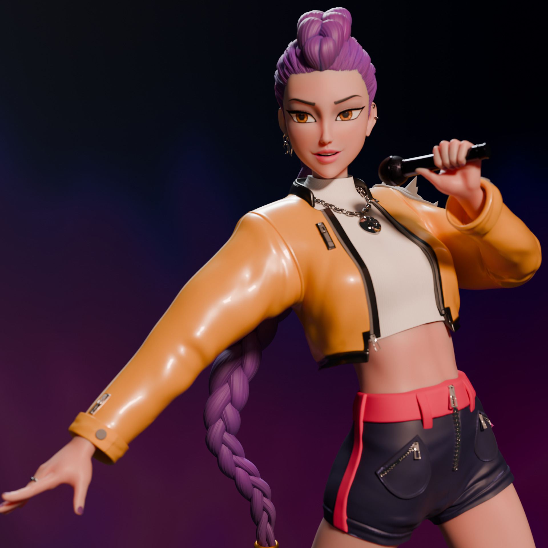 KPOP DEMON HUNTERS RUMI 3D print model_4