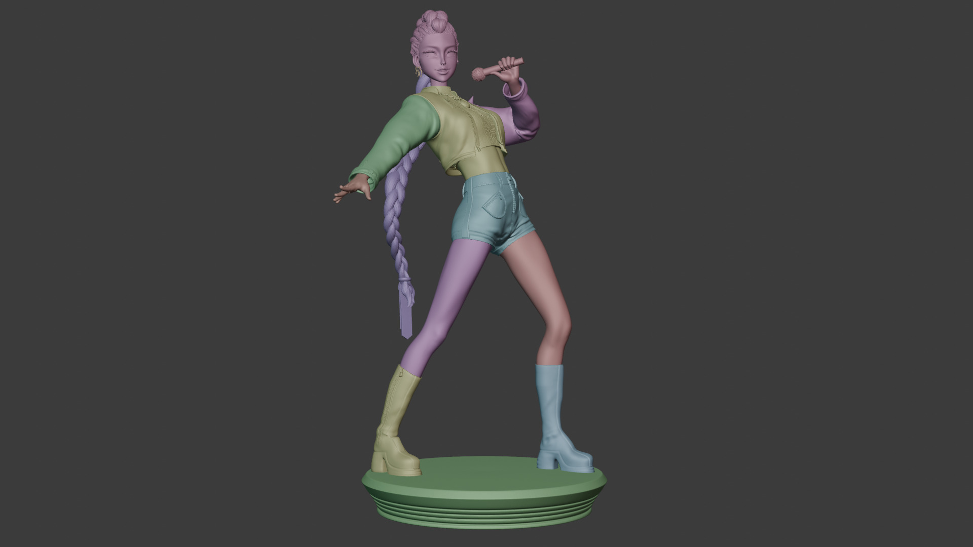 KPOP DEMON HUNTERS RUMI 3D print model_9