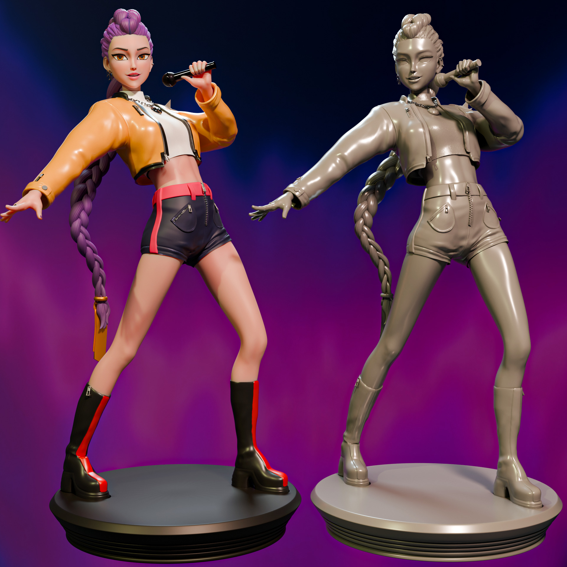 KPOP DEMON HUNTERS RUMI 3D print model_6