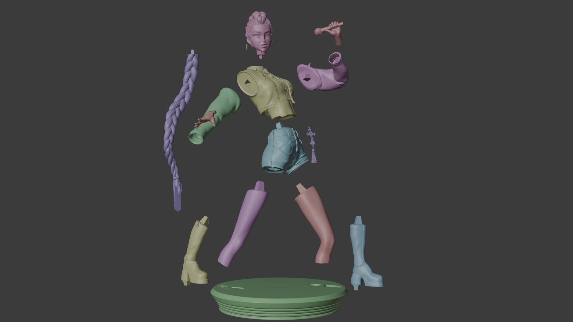 KPOP DEMON HUNTERS RUMI 3D print model_2