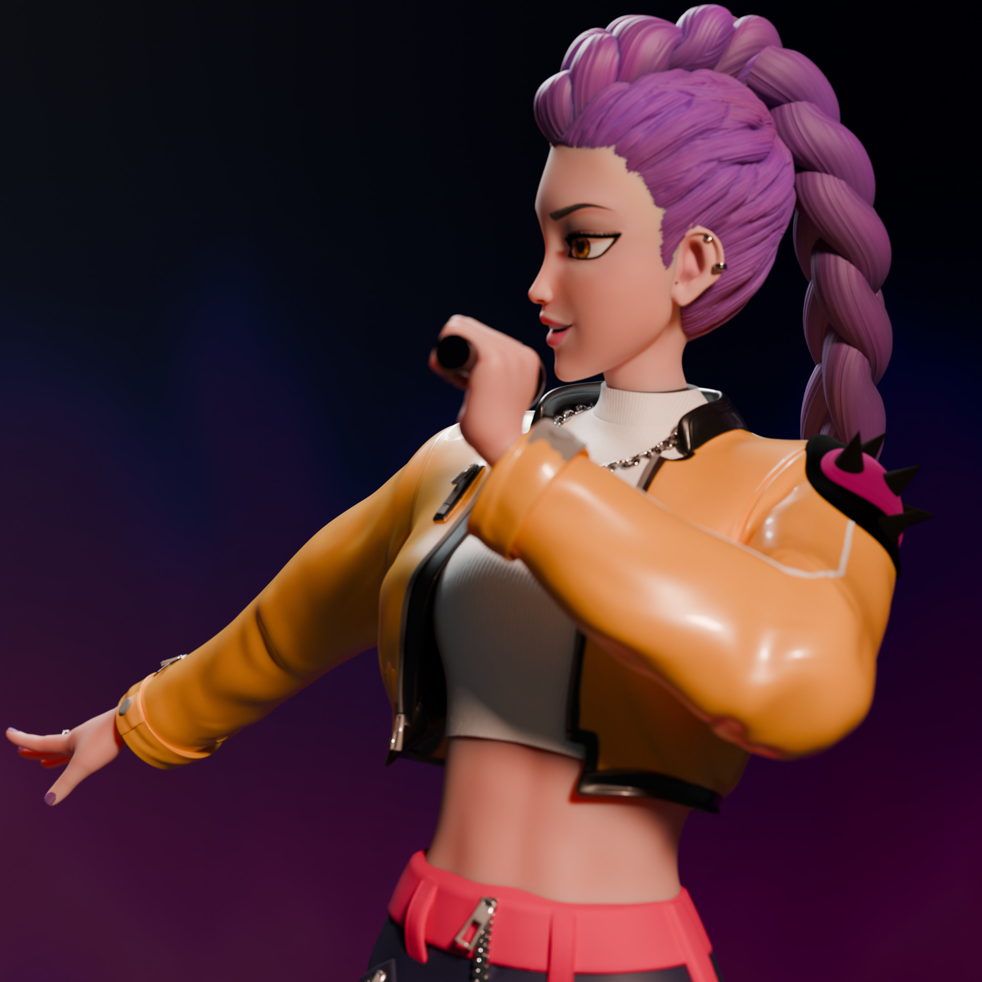 KPOP DEMON HUNTERS RUMI 3D print model_5