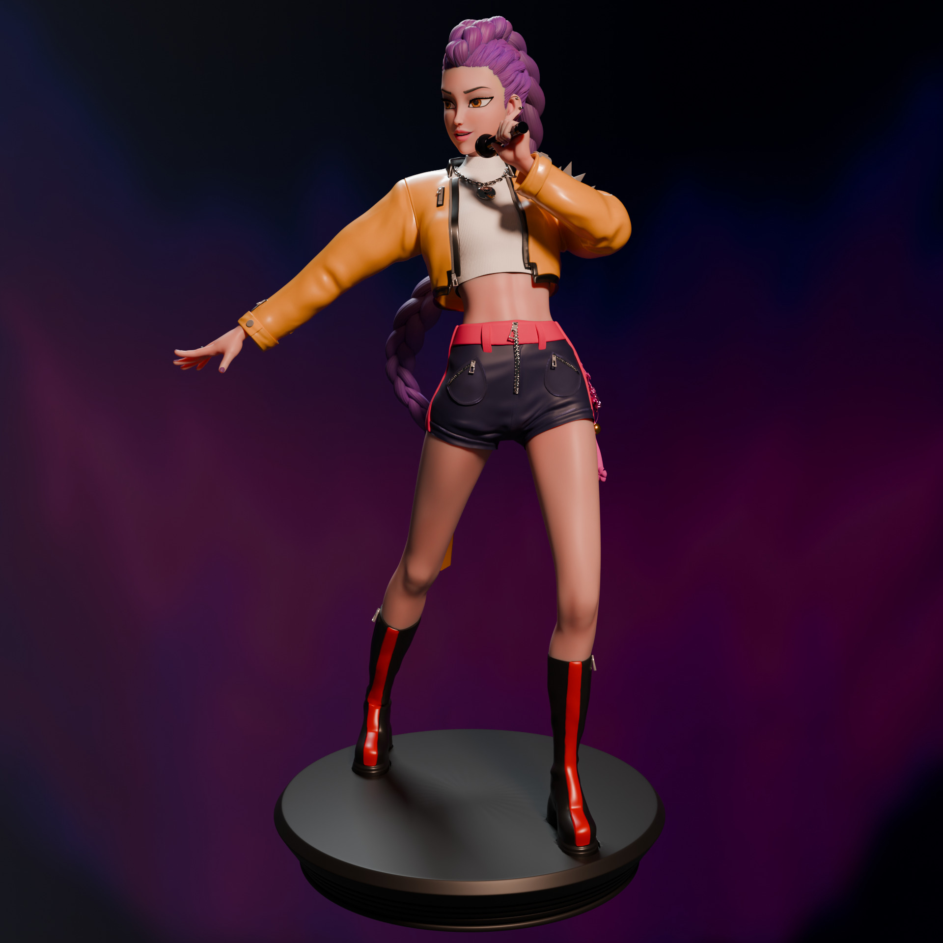 KPOP DEMON HUNTERS RUMI 3D print model_3