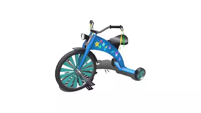 Kids Bicycle Low-poly PBR