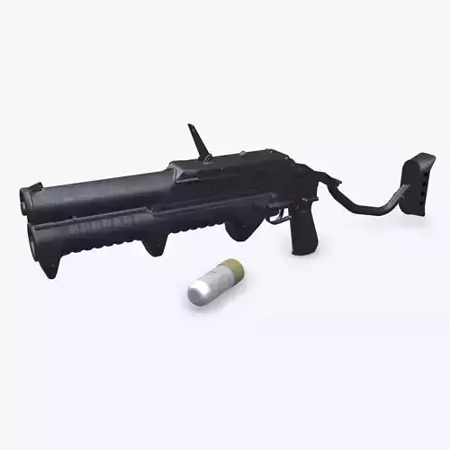 GM-94 Pump Action Grenade Launcher Low-poly PBR