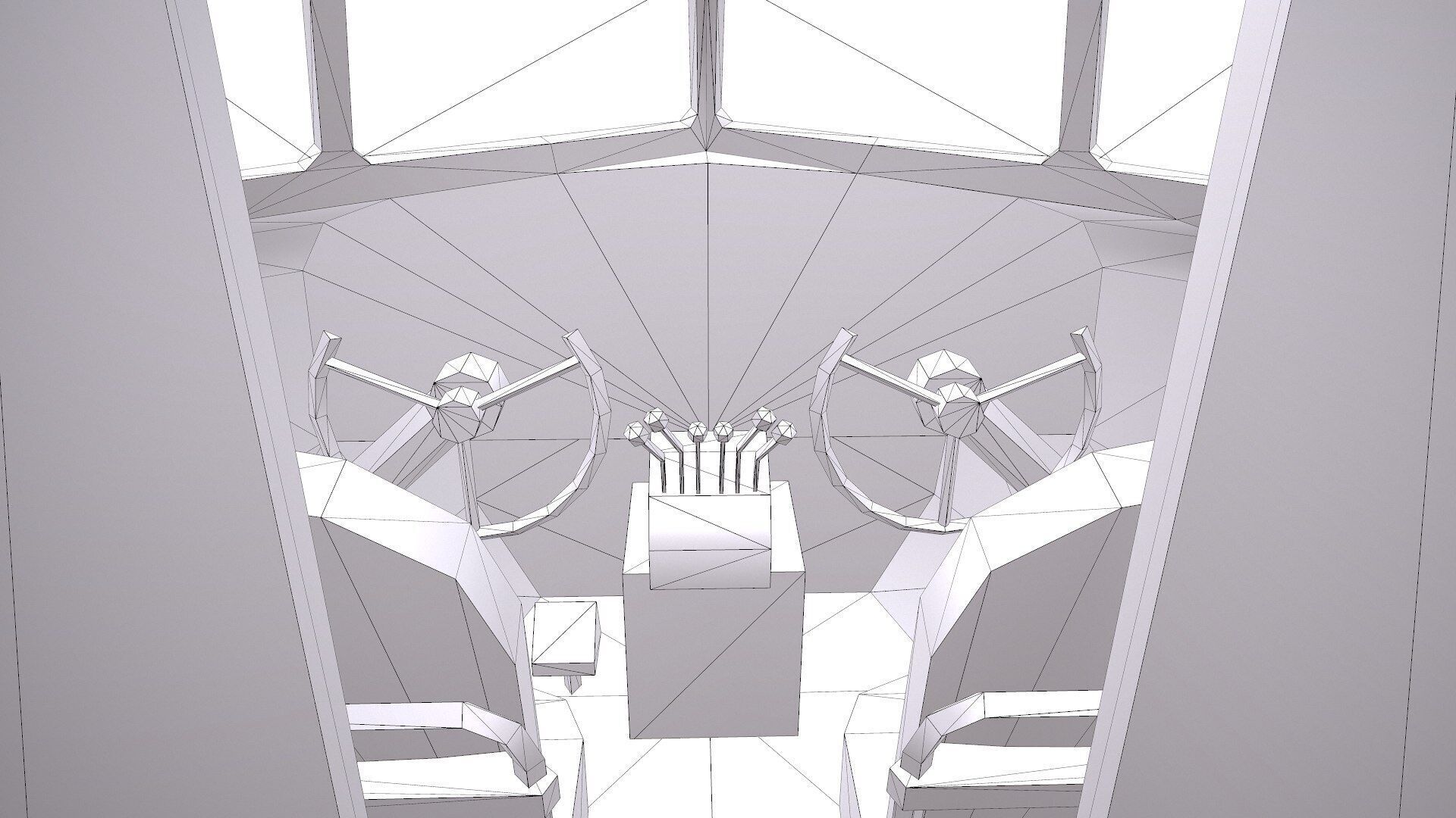 Douglas AC-47 Spooky Gunship Low Poly PBR Low-poly 3D model_37