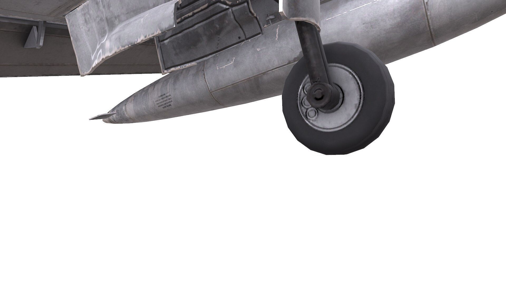 Douglas A-1 Skyraider Low-poly PBR Low-poly 3D model_29