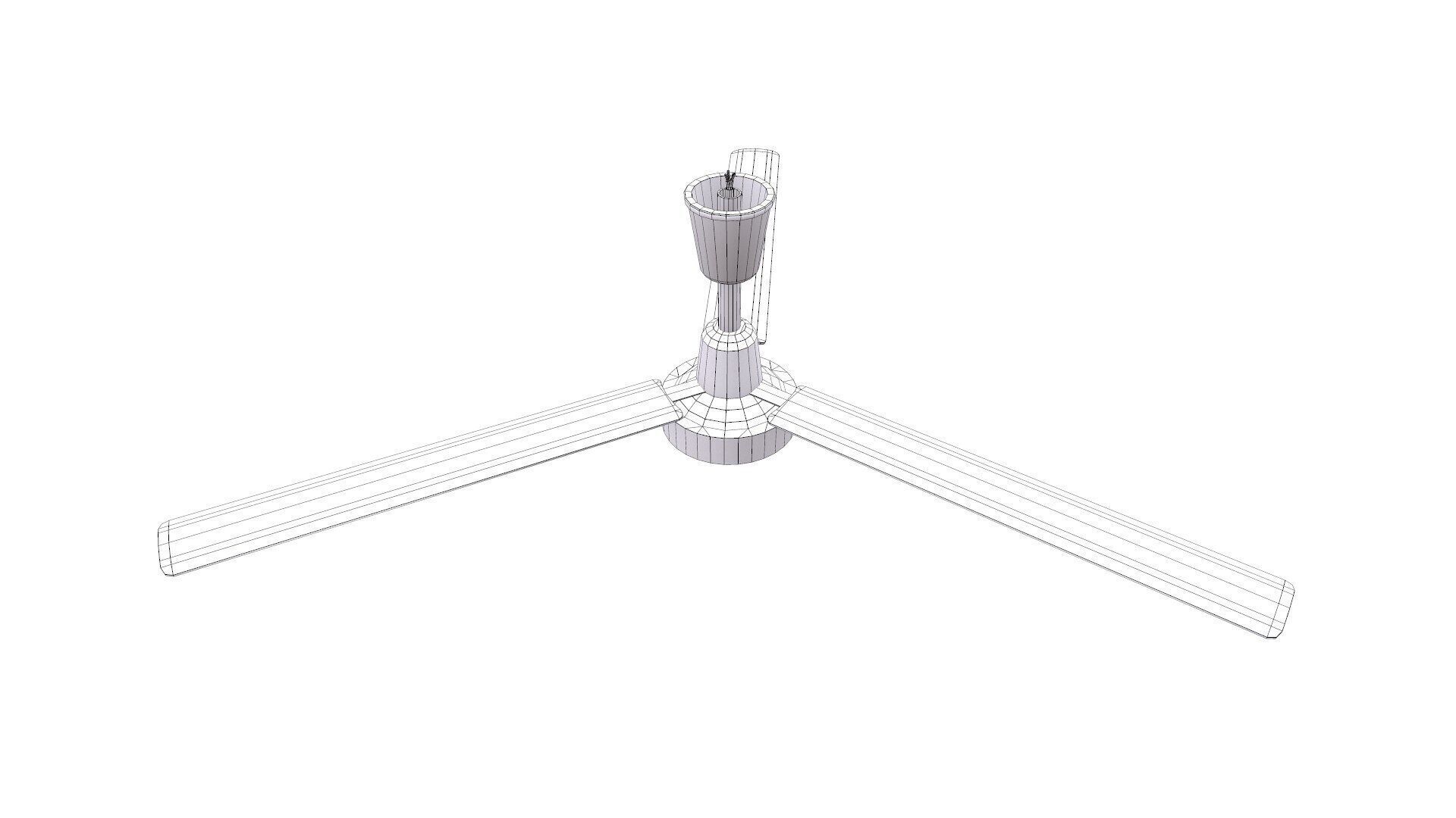 Ceiling Fan Low-poly PBR Low-poly 3D model_14