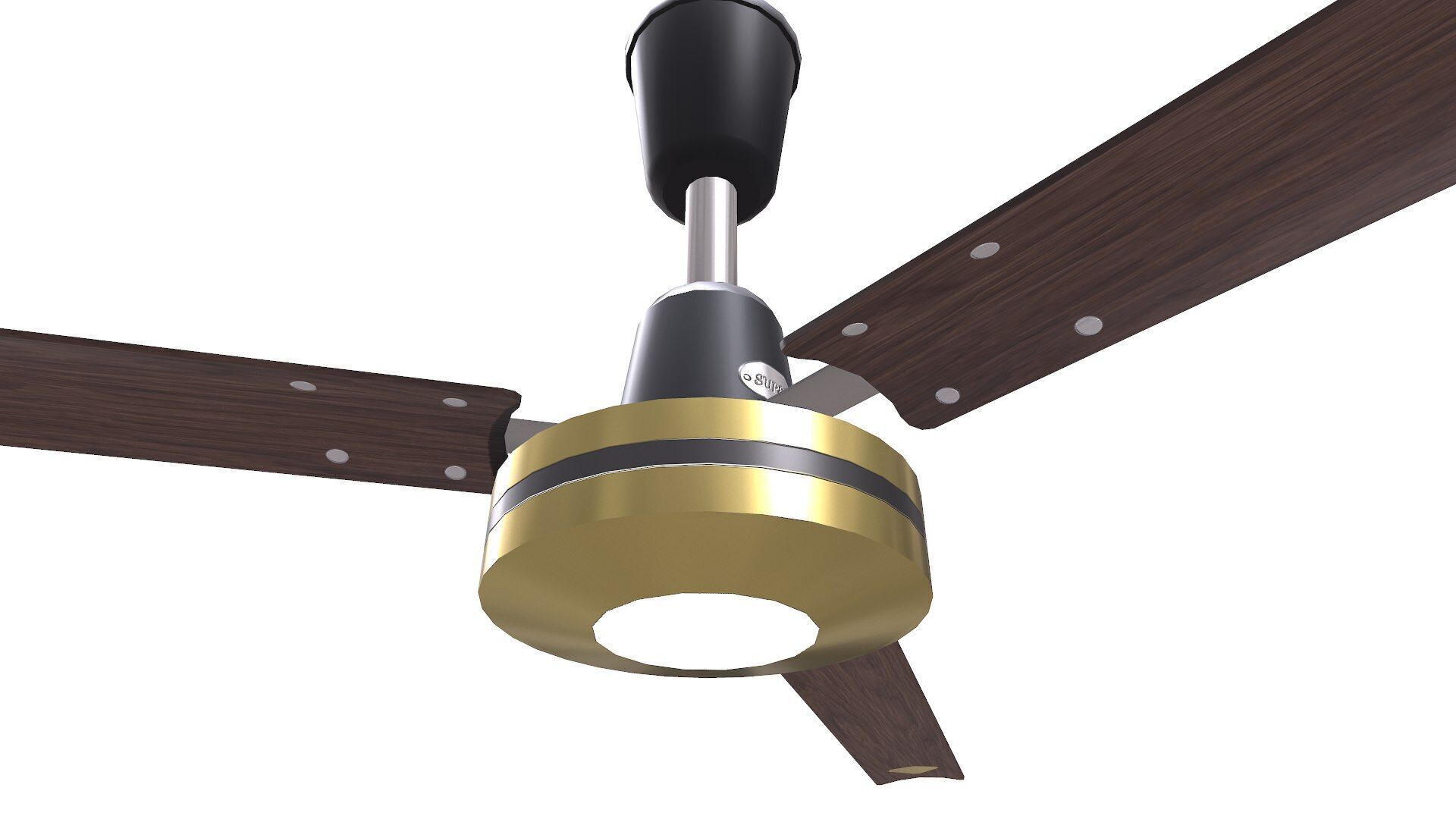 Ceiling Fan Low-poly PBR Low-poly 3D model_10