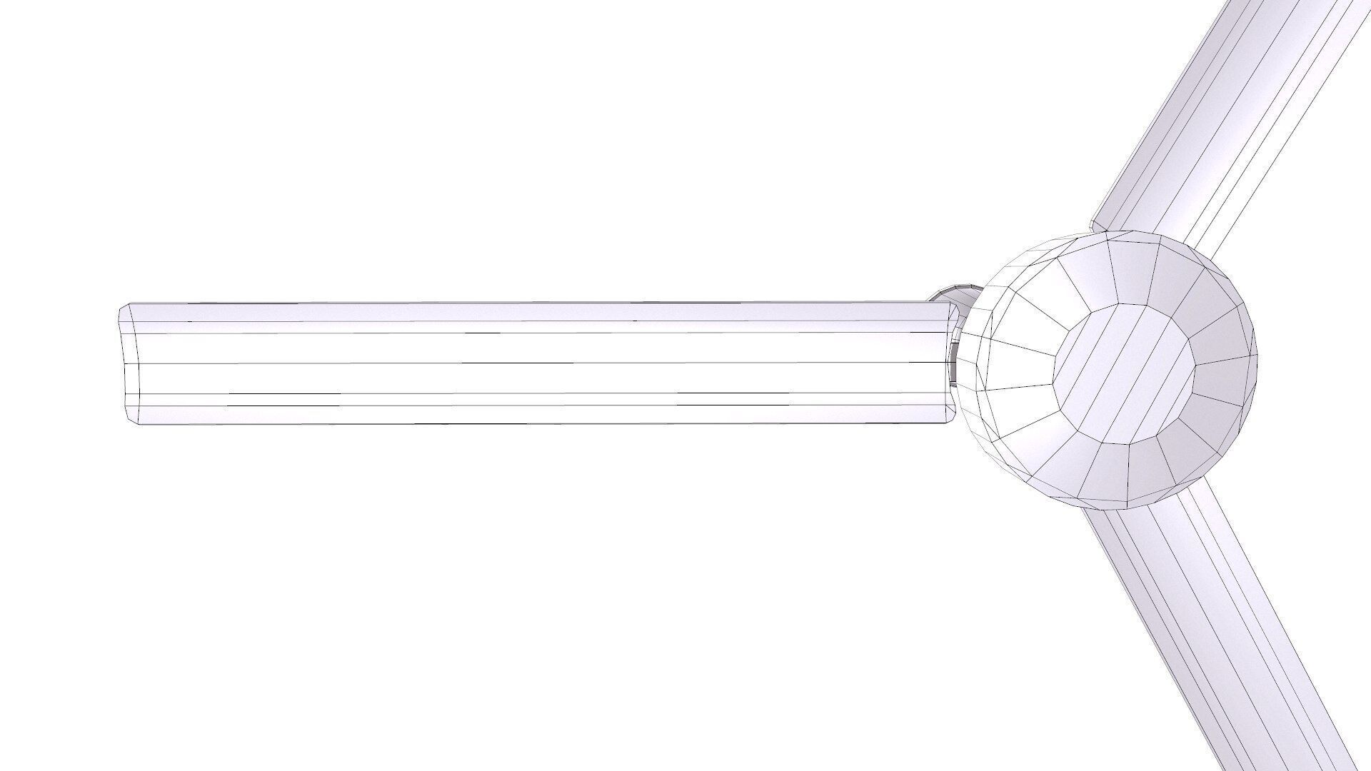 Ceiling Fan Low-poly PBR Low-poly 3D model_16