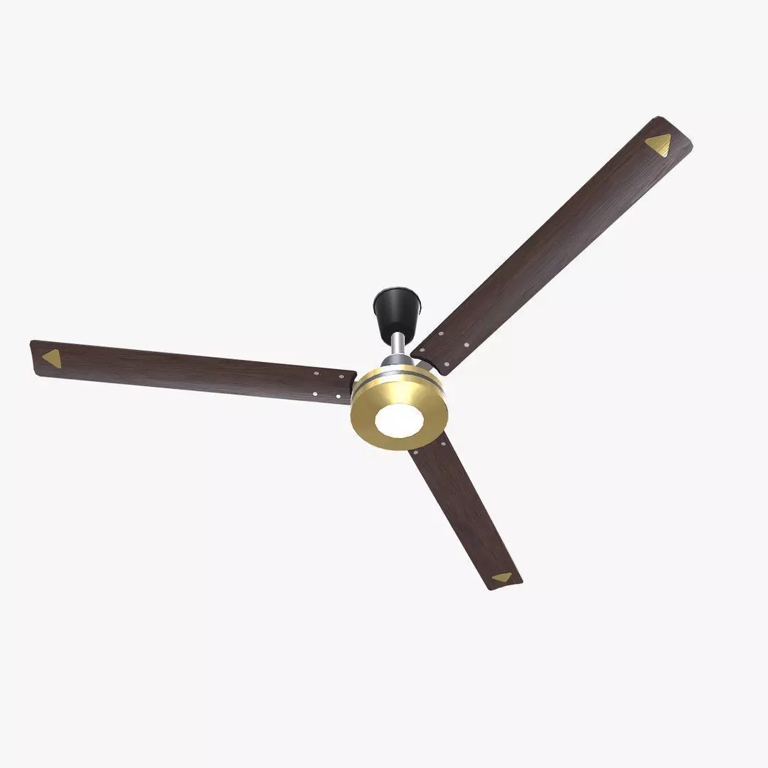 Ceiling Fan Low-poly PBR Low-poly 3D model_0