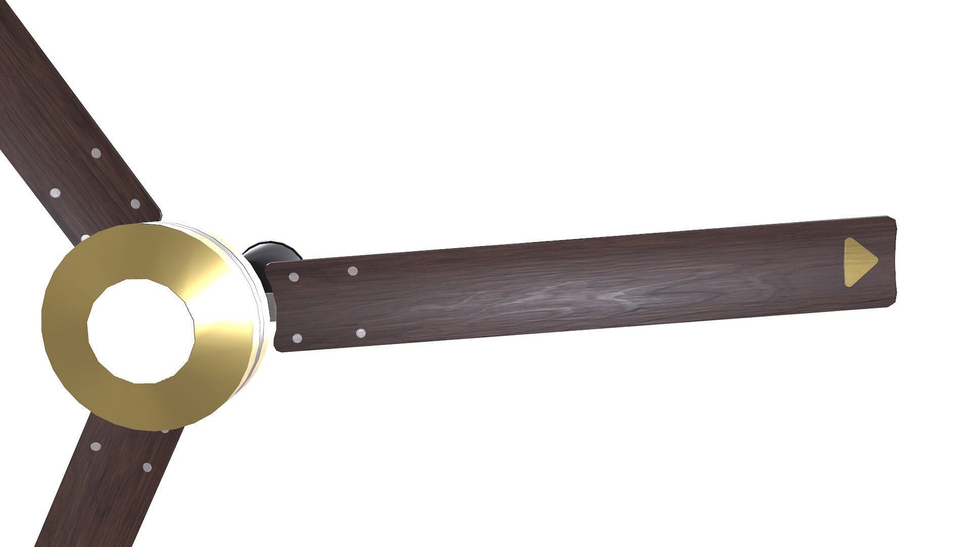 Ceiling Fan Low-poly PBR Low-poly 3D model_11