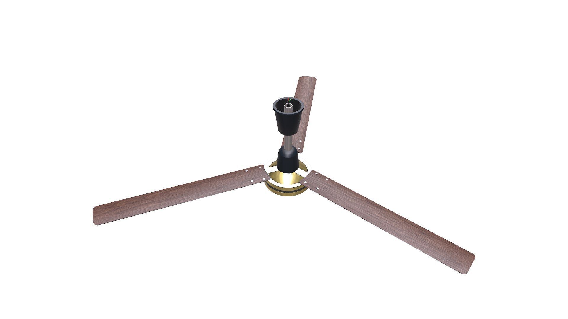 Ceiling Fan Low-poly PBR Low-poly 3D model_5
