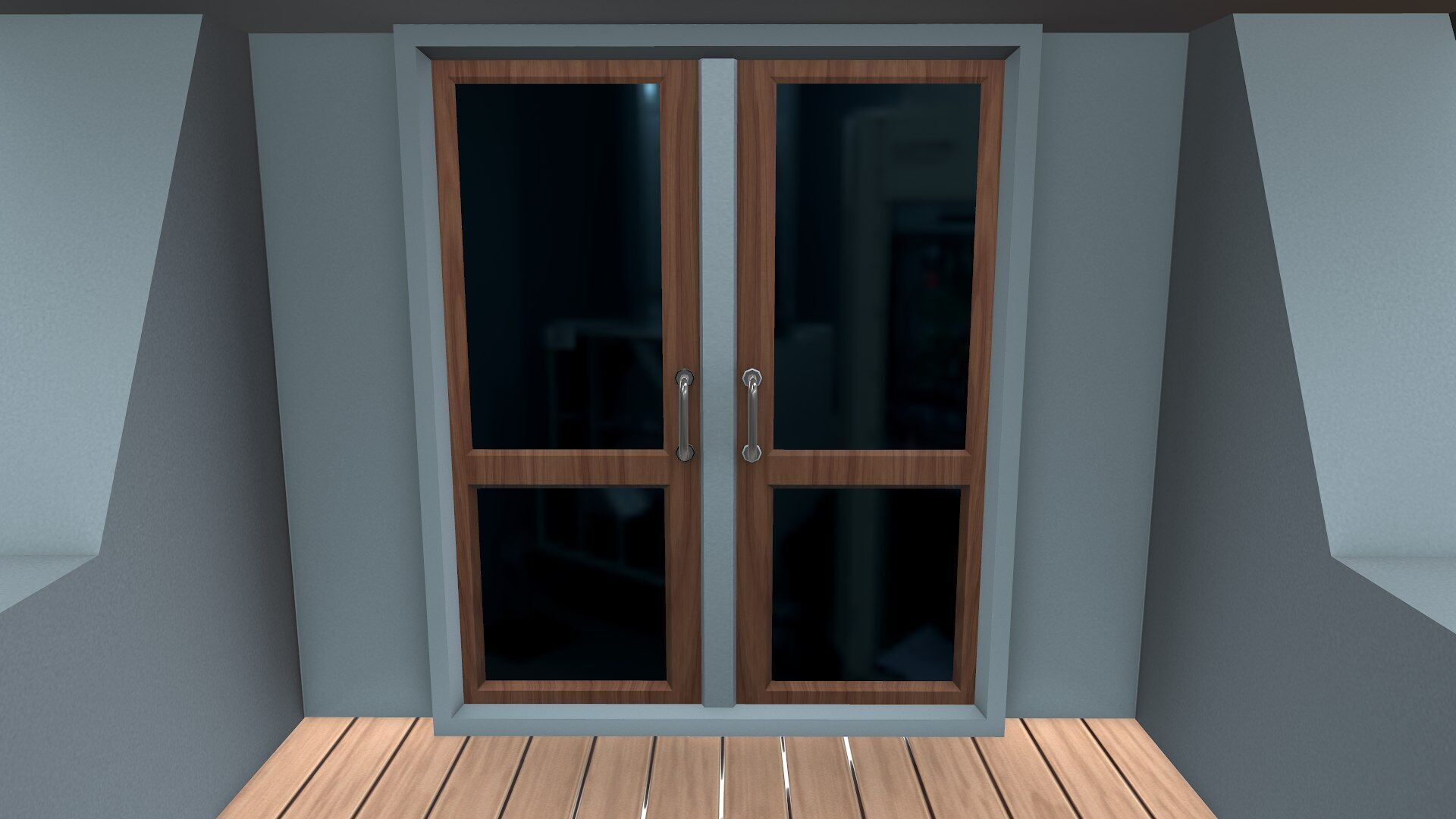 Catamaran Low-Poly PBR Low-poly 3D model_22