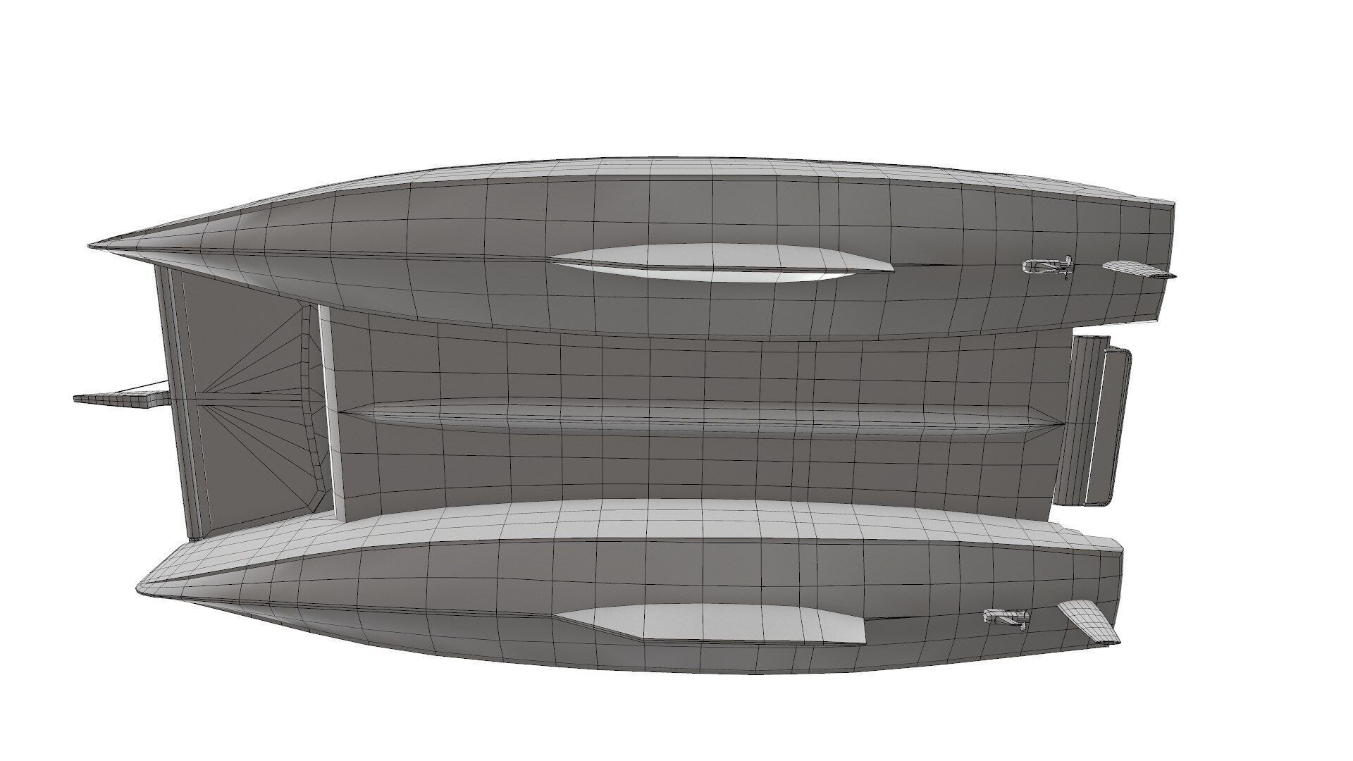 Catamaran Low-Poly PBR Low-poly 3D model_36