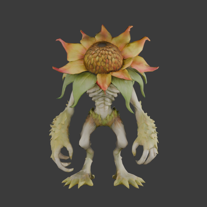 Sunflower Sentinel 3D model_1