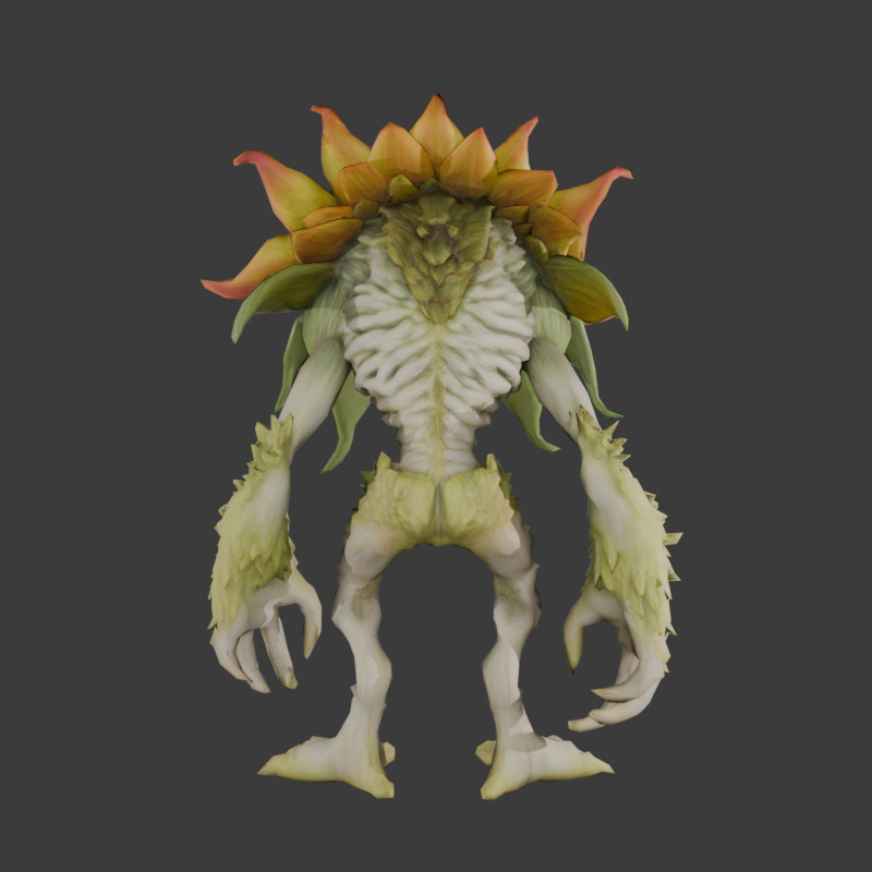 Sunflower Sentinel 3D model_3