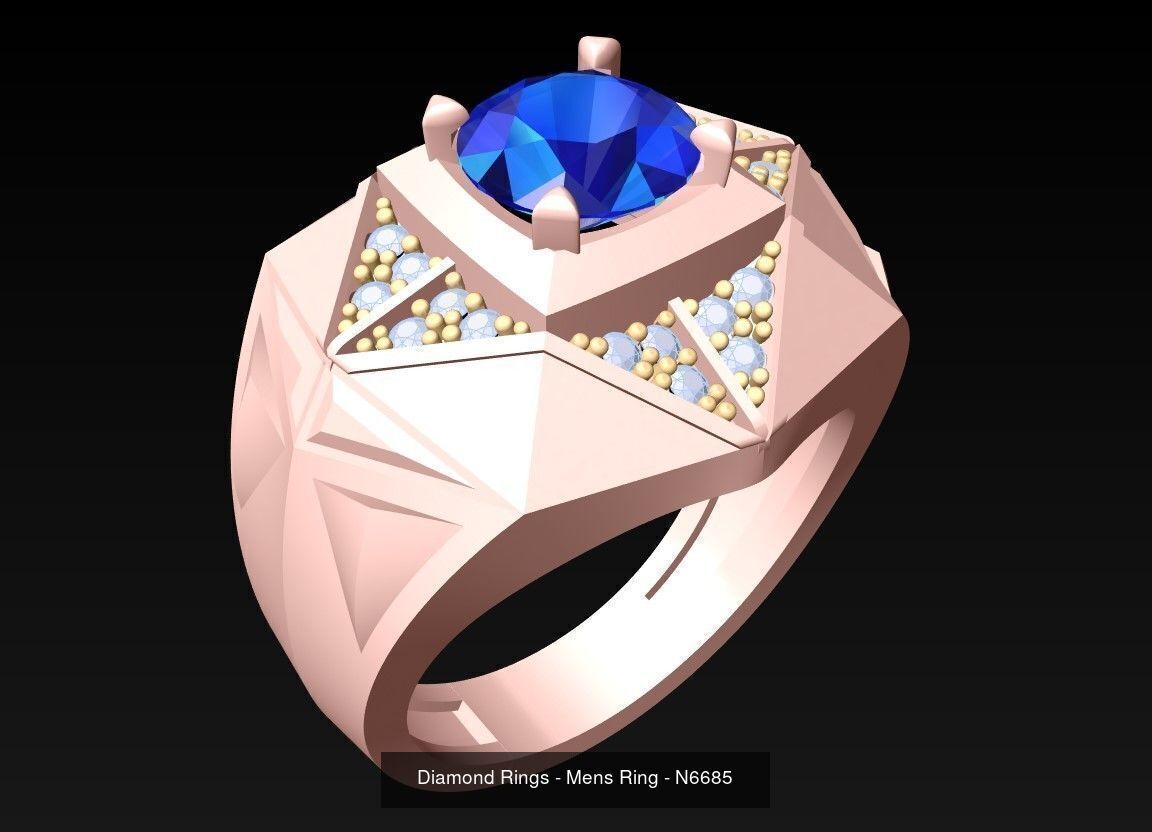 61 Mens Rings - Collection 3d Model - ME05 _41