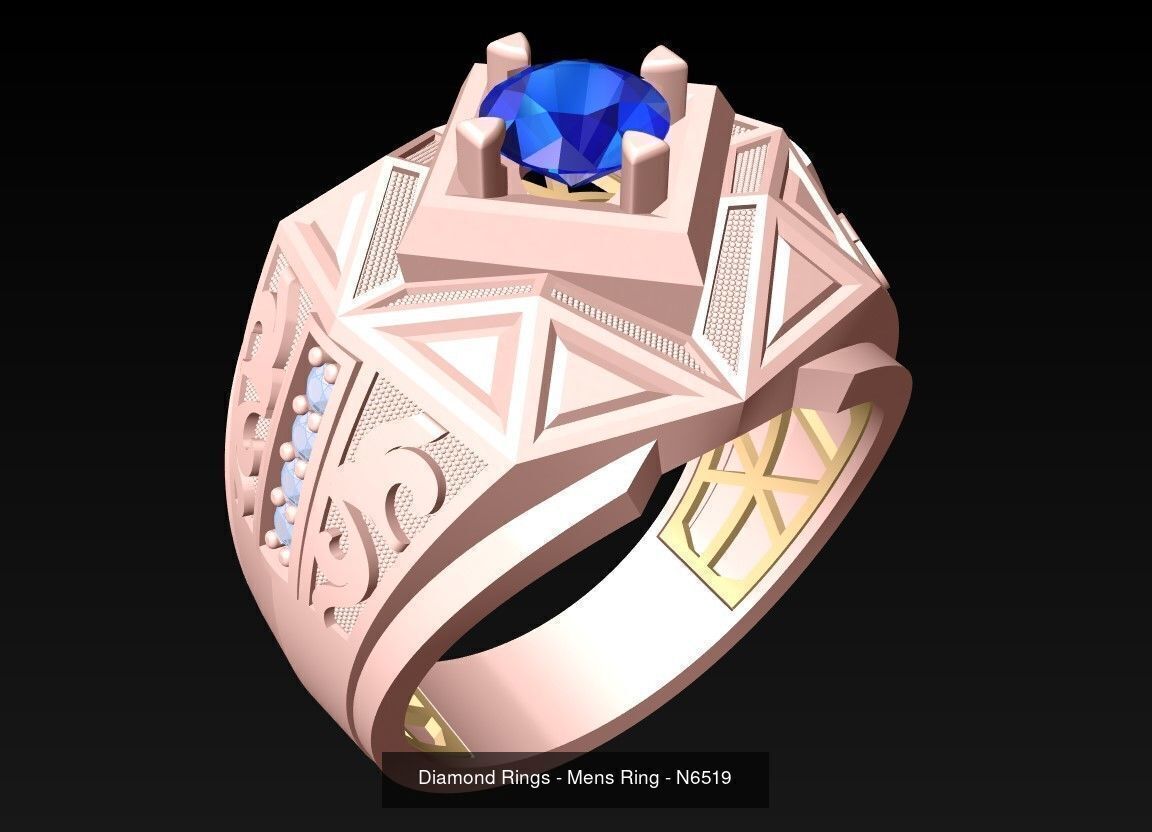 61 Mens Rings - Collection 3d Model - ME05 _43