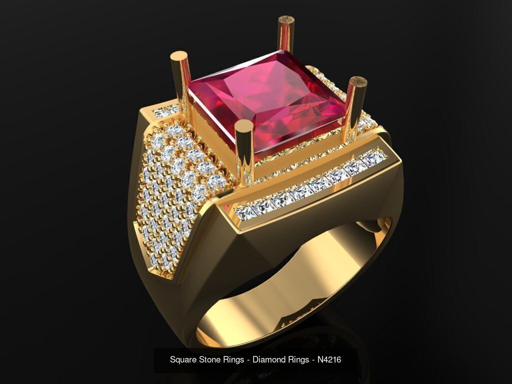 61 Mens Rings - Collection 3d Model - ME05 _24