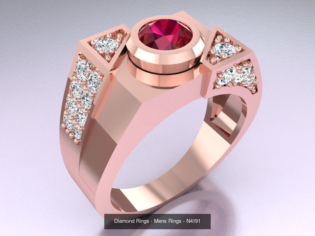 61 Mens Rings - Collection 3d Model - ME05 _22