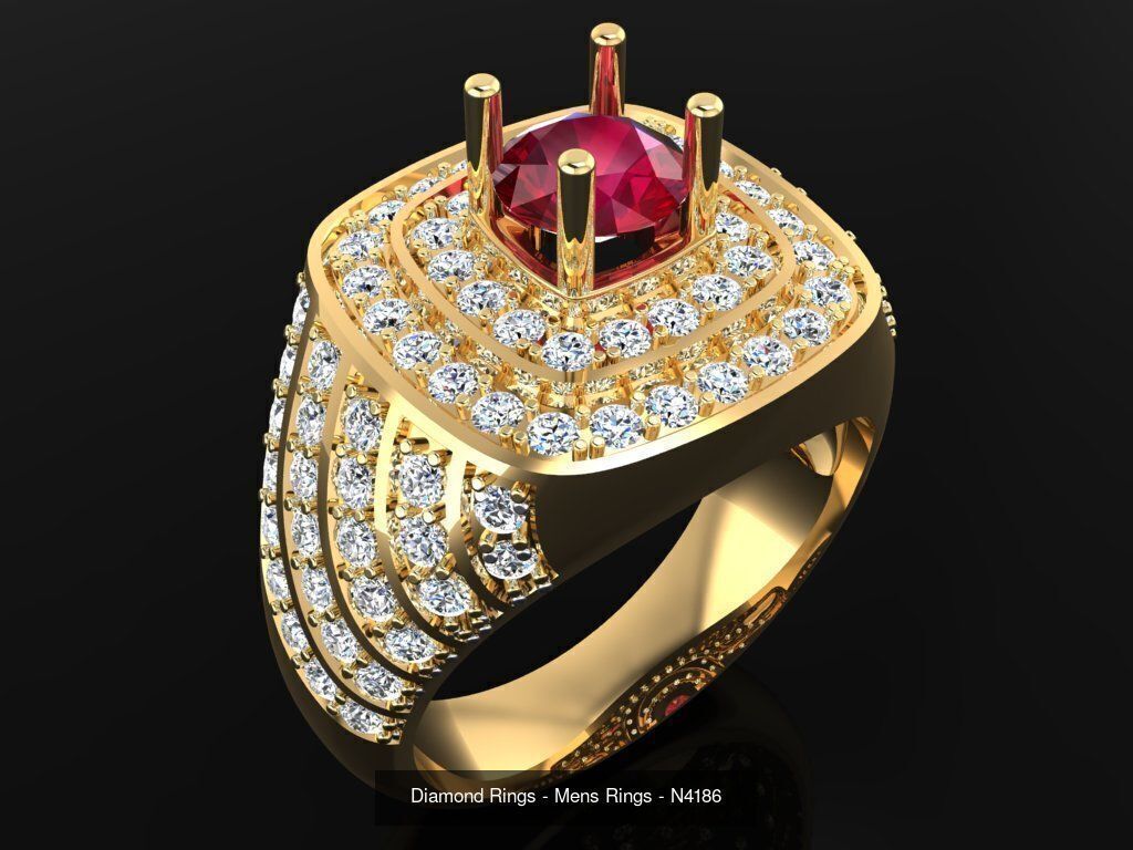 61 Mens Rings - Collection 3d Model - ME05 _21