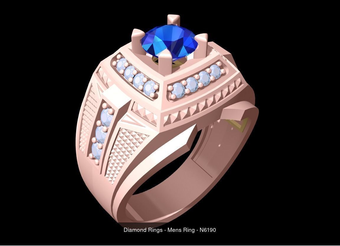 61 Mens Rings - Collection 3d Model - ME05 _28