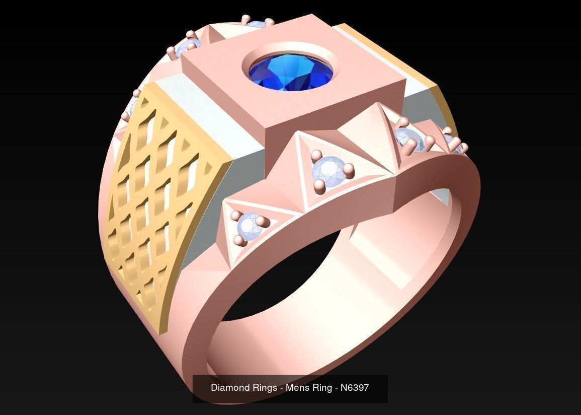 61 Mens Rings - Collection 3d Model - ME05 _45
