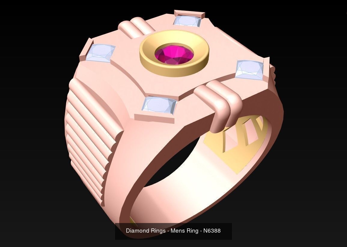 61 Mens Rings - Collection 3d Model - ME05 _49