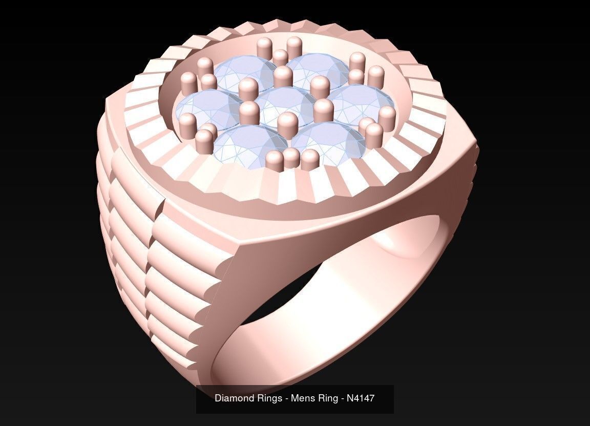 61 Mens Rings - Collection 3d Model - ME05 _65